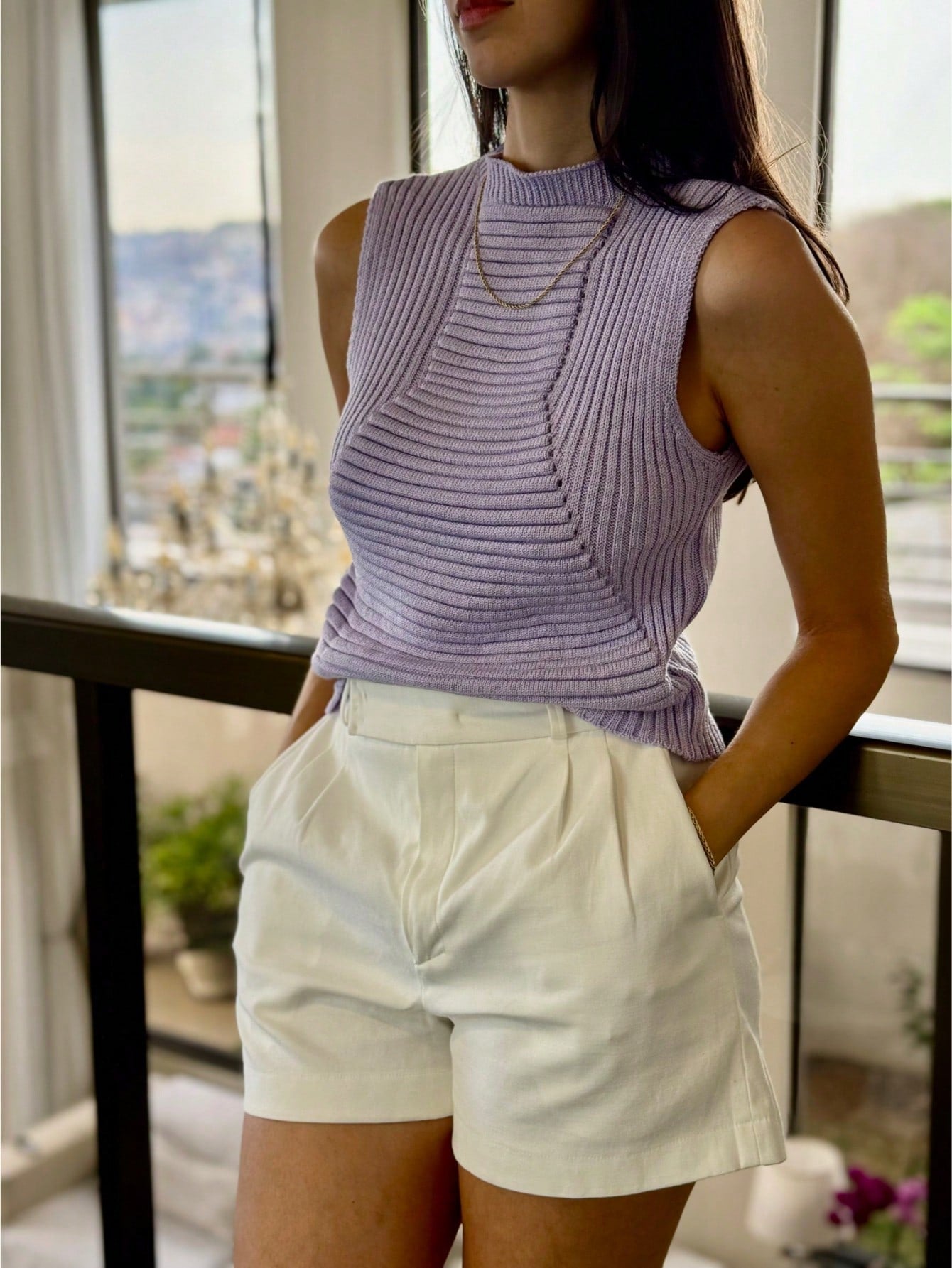 REGATA TRABALHADA TRICOT VERÃO MODAL