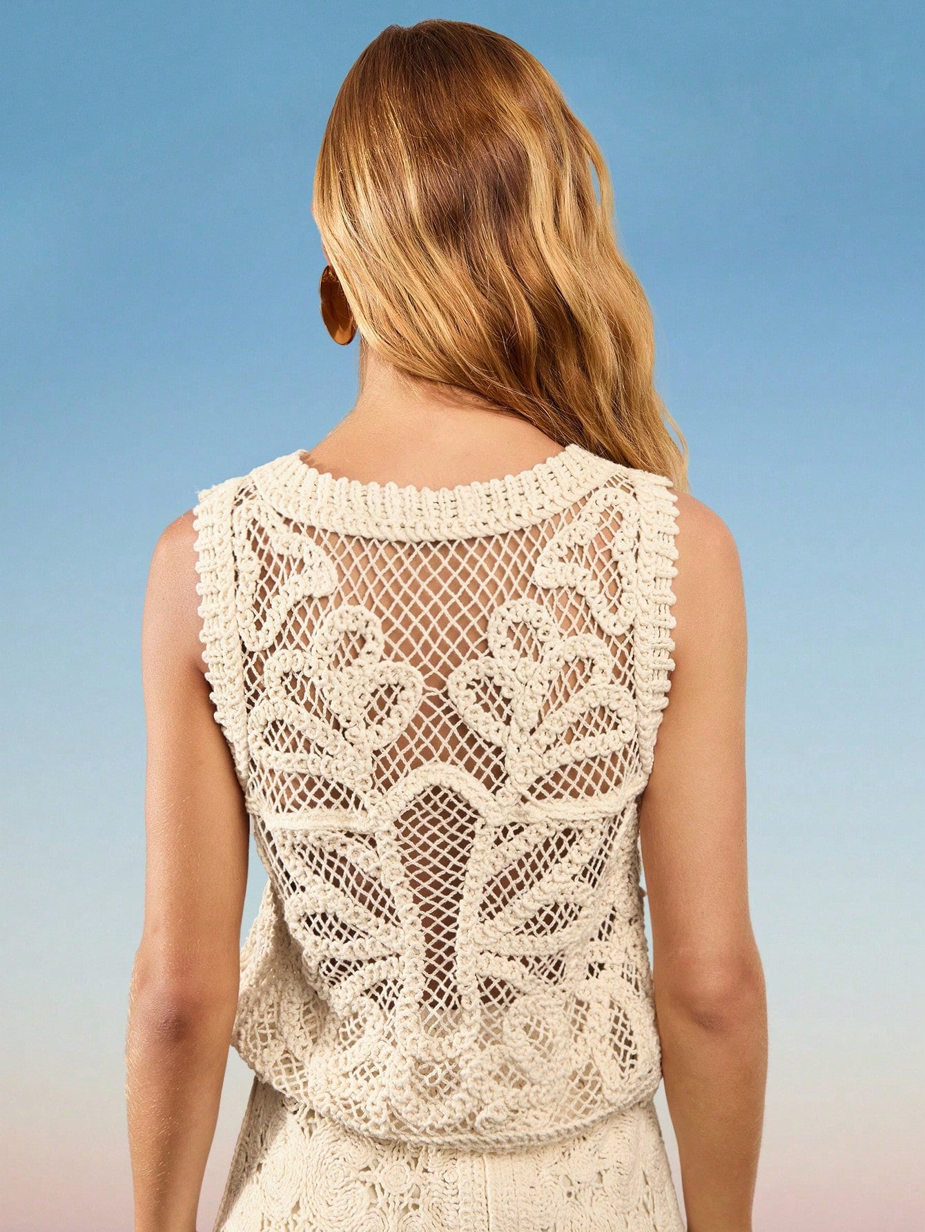 Top colete de tricot
