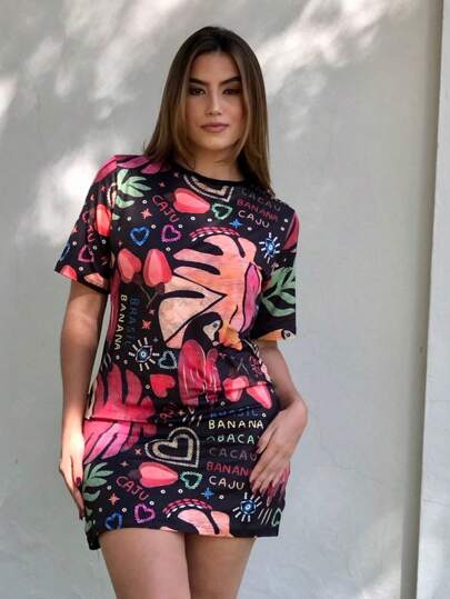 Vestido camisetão tshirt