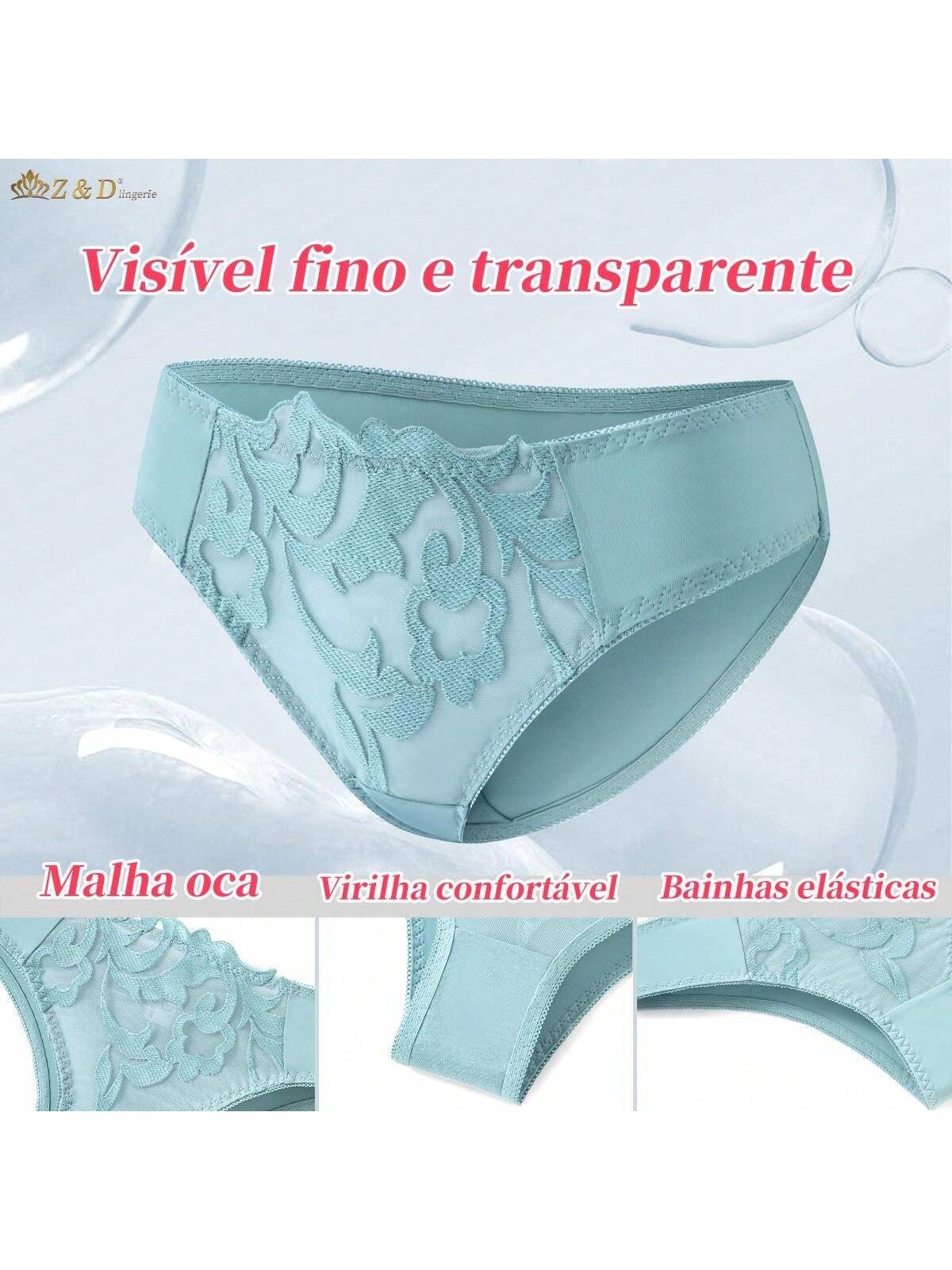 Lingerie Conjunto Com Aro Com Renda e Bojo Calcinha  Tanga