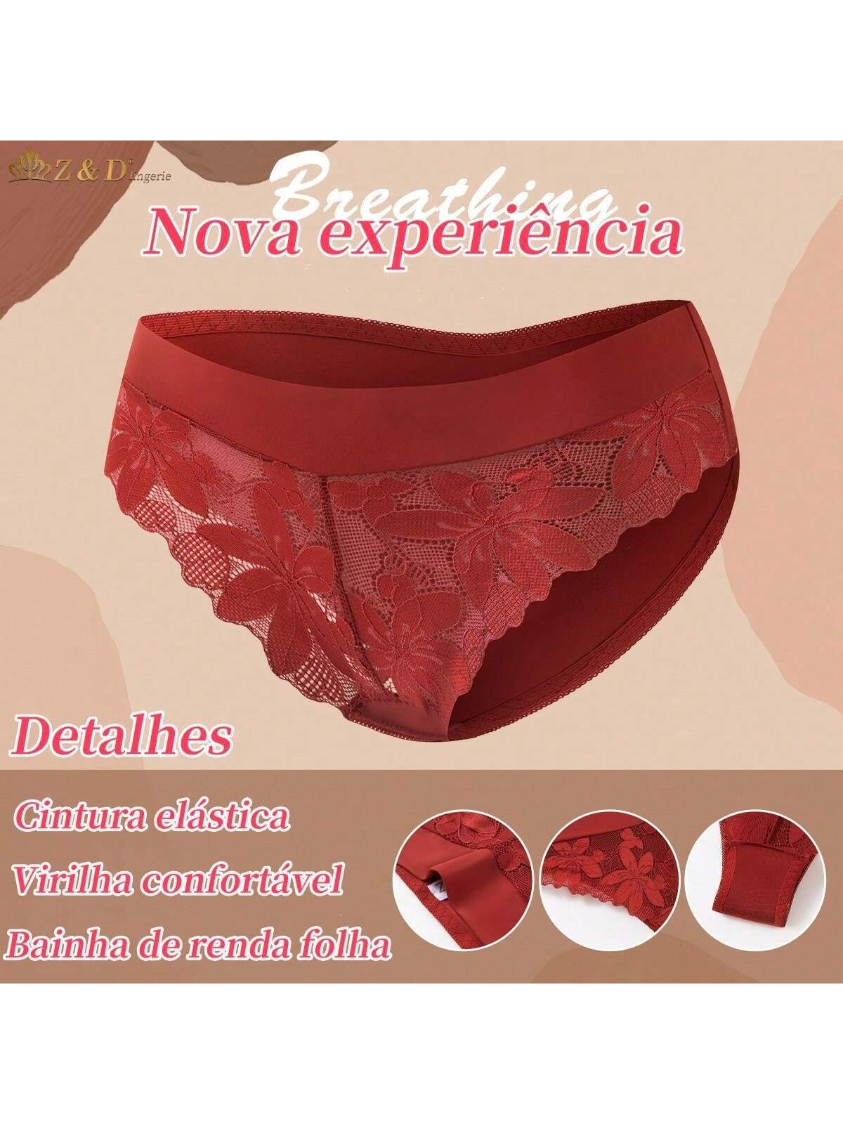 Lingerie Conjunto Com Aro Com Renda e Bojo Calcinha Tanga