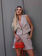 Conjunto Alfaiataria Colete e Shorts
