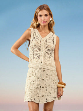Top colete de tricot