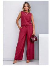 Conjunto de regata e calça alfaiataria
